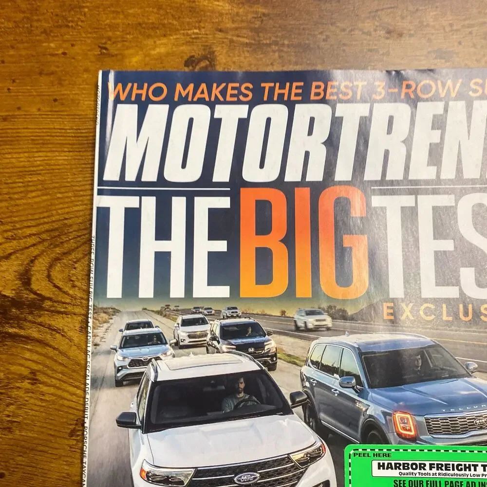 Motor Trend May, 2020 3-Row SUV Comparo, Taycan Turbo S